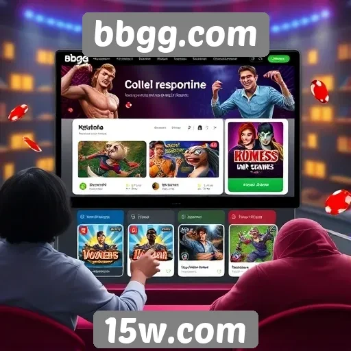 Interface do usuário do bbgg.com em foco